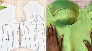 HOW TO DRAFT A CORSET PATTERN diycorsetpattern [upl. by Aremihc]