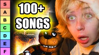 Reacting to and Ranking EVERY FNAF Song From Worst to Best 100 Songs [upl. by Zolly]