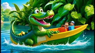 Row Row Row Your Boat  Fun Action Song for Kids  Nursery Rhymes amp Kids Songs [upl. by Nitreb993]