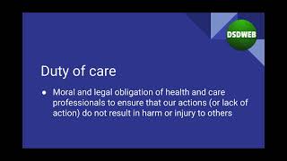 Explain how duty of care relates to duty of candour [upl. by Howlend]