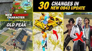 OB43 Top 30 Game Changer quot SECRET UPDATES quot FF Advance Server  GARENA Free Fire [upl. by Alyac908]