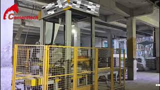 Cold stretch casing  high pallet stacking technology is used in cement plantscement like real [upl. by Moore238]