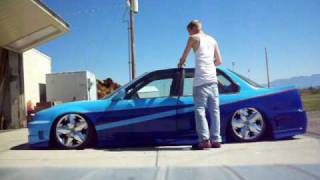 BAGGED 1990 honda accord shaved and molded body FOR SALE [upl. by Anelaj]