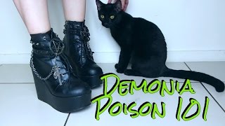 DEMONIA POISON 101  Shoe Unboxing and Review [upl. by Kcirederf]