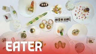 JeanGeorges Spring 2014  60 Second Tasting Menu [upl. by Aliehs]