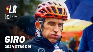 Riders Protest Snowy Conditions  Giro dItalia 2024 Stage 16  Lanterne Rouge x JOIN Cycling [upl. by Eimmij60]