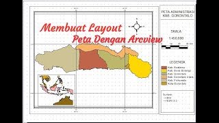 Layout Peta Dengan Arcview 33 [upl. by Brooking]