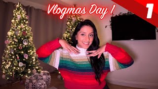 Putting up my CHRISTMAS TREE 🎄 Vlogmas day 1 [upl. by Eisen]