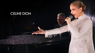 Celine Dion  Lhymne a Lamour Live at Paris 2024 Proshot with Audience amp the Eiffel Tower [upl. by Anirbus]