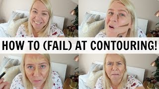 CONTOURING WITH PRIMARK MAKEUP MumTouring Fail [upl. by Kerat]