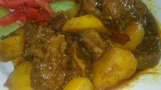 আলু দিয়ে গরুর গোশত রান্নার সহজ রেসিপি।।Beef meat curry with potato [upl. by Eikin]