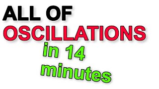 A Level Physics Revision All of Oscillations in under 15 minutes [upl. by Buroker]