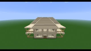 minecraft maison moderne et luxueuse S2 ep 2 partie 2  le toit [upl. by Nogam396]