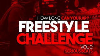 How long can you rap FREESTYLE CHALLENGE VOL 2  1 Hour Hard Trap Hip Hop Beats Instrumentals [upl. by Airotel]