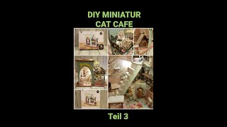 🐱 DIY Miniatur Cat Cafe ☕Teil 3 diyminiature diycrafts catcafe [upl. by Harley]