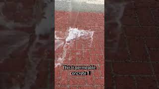 Thirsty concrete  Permiable paving system concrete homeimprovement [upl. by Mccreery97]