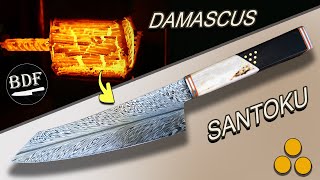 Full Process Damascus Feather  4801 Layer Model [upl. by Andromada382]