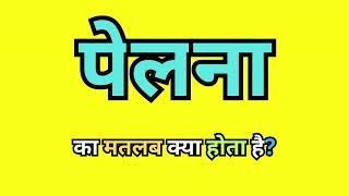 Pelna Meaning In Hindi  Pelna Ka Hindi Matlab kya Hota Hai  Word Meaning  Learn English [upl. by Barbi]