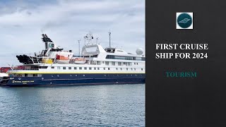 Honiara Welcomes First Cruise Ship For 2024 [upl. by Aivatco]