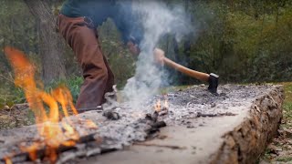 From Tree To Canoe Full Length Anniversary Edition  Dugout Canoe Build [upl. by Nilok]