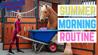 MY HORSES SUMMER MORNING ROUTINE [upl. by Azile]