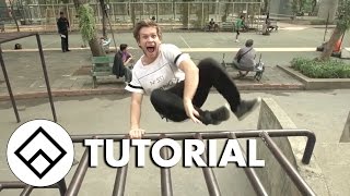 How to Low Palm Flip by Pasha The Boss  Freerunning Tutorial  Team Farang [upl. by Hartnett]