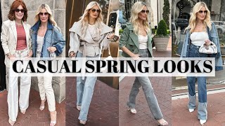 Casual Spring Looks For Women Over 40  Fashion Over 40 [upl. by Gonzales548]