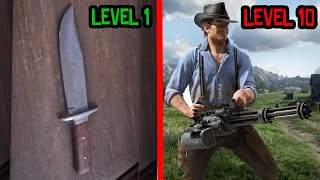 Upgrading Weakest to Strongest Weapons in Red Dead Redemption 2 [upl. by Radford]