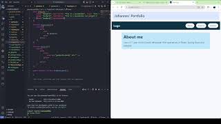 Programming every day till full stack dev Day 2  Personal Portfolio using React and Tailwind [upl. by Rosetta555]