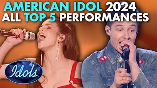 ALL AMERICAN IDOL TOP 5 PERFORMANCES 2024  Idols Global [upl. by Kailey945]