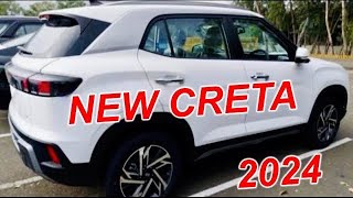 FINALLY 2024 CRETA FULLY OUT  WHITE CRETA 2024  NEW 2024 AA GAYI FINALLY  2024 HYUNDAI CRETA OUT [upl. by Traggat331]