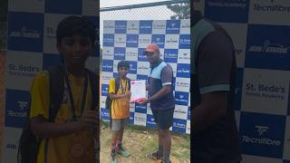 Rohith Quarterfinalist at Boys tennis tournament StBedes school chennai [upl. by Fabe]