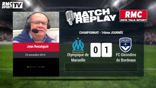 BordeauxMarseille 31  le Goal Replay avec le son de RMC Sport [upl. by Arvy]