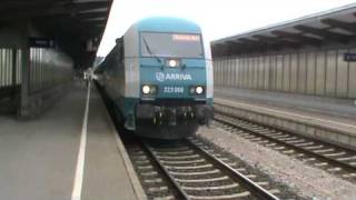 Ein Arriva Alex BR 223 verlässt Kempten Hbf [upl. by Aradnahc473]