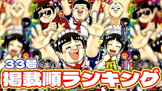 【最新】ジャンプ掲載順ランキング！【週刊少年ジャンプ33号】 [upl. by Booze]