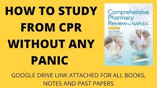 HOW TO START PREPARATION ESPECIALLY FROM CPR COMPREHENSIVE PHARMACY REVIEW BOOK WITHOUT PANIC [upl. by Shea]