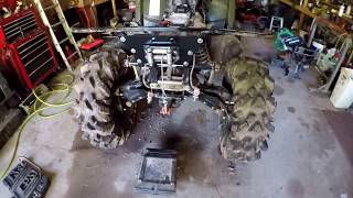 Polaris sportsman rear winch [upl. by Eben869]