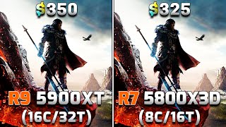 Ryzen 9 5900XT vs Ryzen 7 5800X3D  PC Gameplay Benchmark Tested [upl. by Mudenihc529]