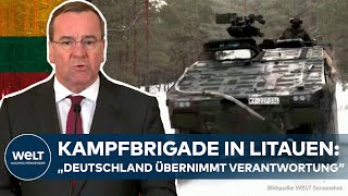 NATOOSTFLANKE  PISTORIUS in Litauen Stationierung von 5000 deutschen Soldaten geplant [upl. by Eniger]