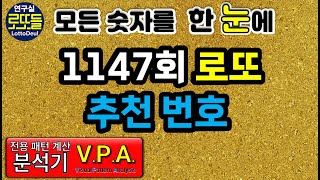 1147회 로또 예상번호 추천번호 제외수 끝수수정본 [upl. by Ueihttam989]