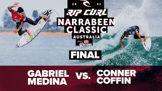 Gabriel Medina vs Conner Coffin FINAL HEAT REPLAY Rip Curl Narrabeen Classic presented by Corona [upl. by Eulalia]