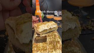 Pfirsich Maracuja Tiramisui 🍑tiramisu fürdich waskocheichheute backen rezepte viral lecker [upl. by Moreta]