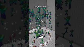 Air Bending VS 500 ZOMBIES minecraft [upl. by Amling]