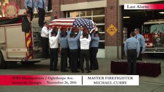 SFES Funeral Procession and Last Alarm for Firefighter Michael Curry [upl. by Valentijn]