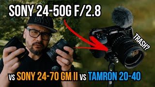 Is the Sony 2450G trash vs Sony 2470 GMII vs Tamron 2040  sony2450g [upl. by Akeemahs]