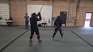 Scioto Open 2024  Logan Caldwell vs Aaron Hudson Div B Longsword [upl. by Leuname83]