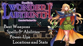 Deedlit in Wonder Labyrinth  All Weapons Spells Abilities amp Power Ups [upl. by Atiuqrehs]