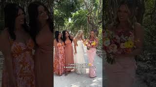 1 year in the making 4 weddings by each others side wedding bridesmaiddress friends [upl. by Savil]