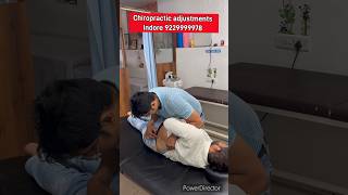 Chronic back pain treatment chiropractorinindore chiropracticadjustment backpainrelief shorts [upl. by Millar]