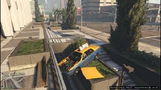 Grand Theft Auto V  Taxi Crash [upl. by Tufts869]